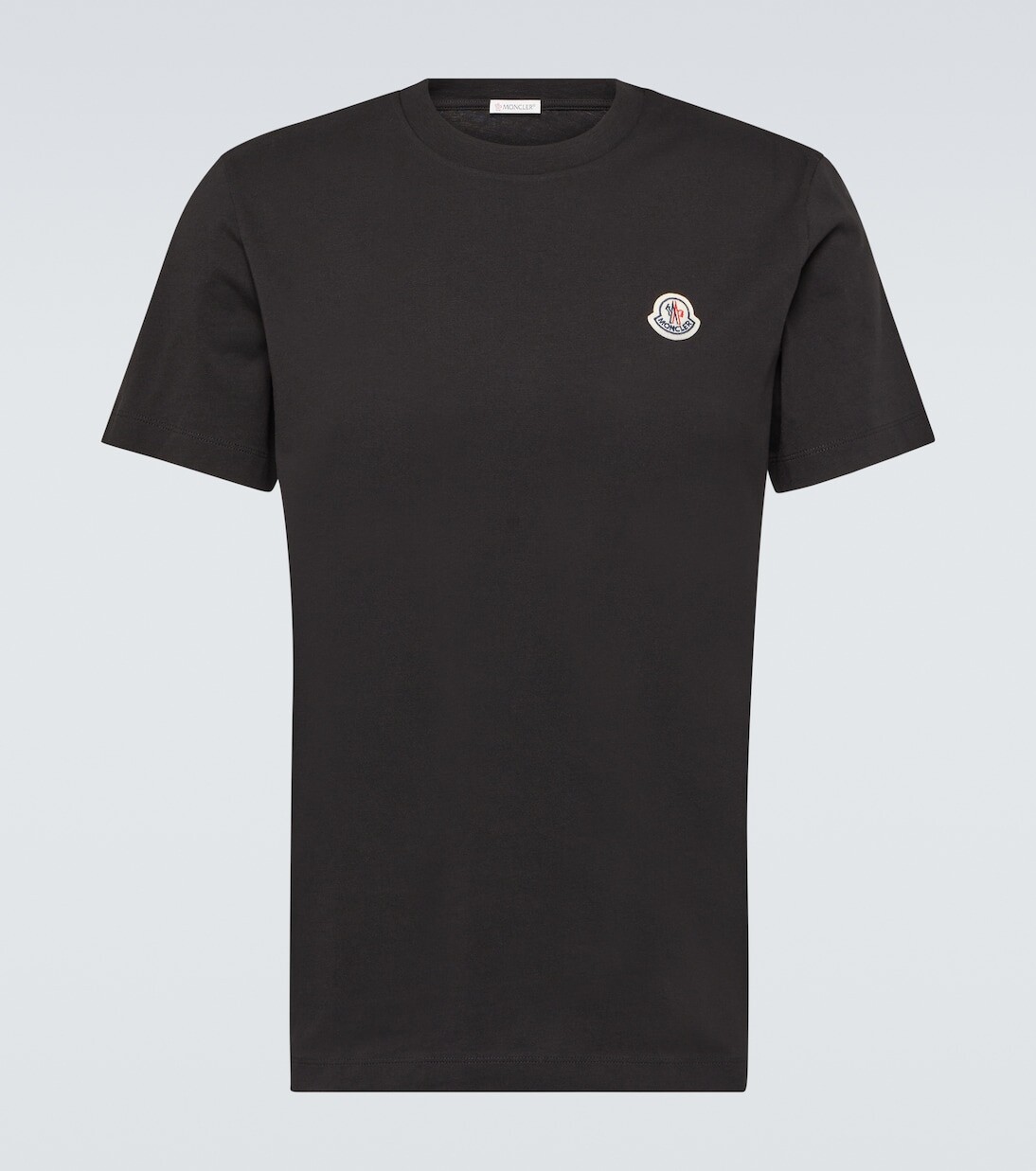 

Комплект из 3 футболок из хлопкового трикотажа. Moncler, черный
