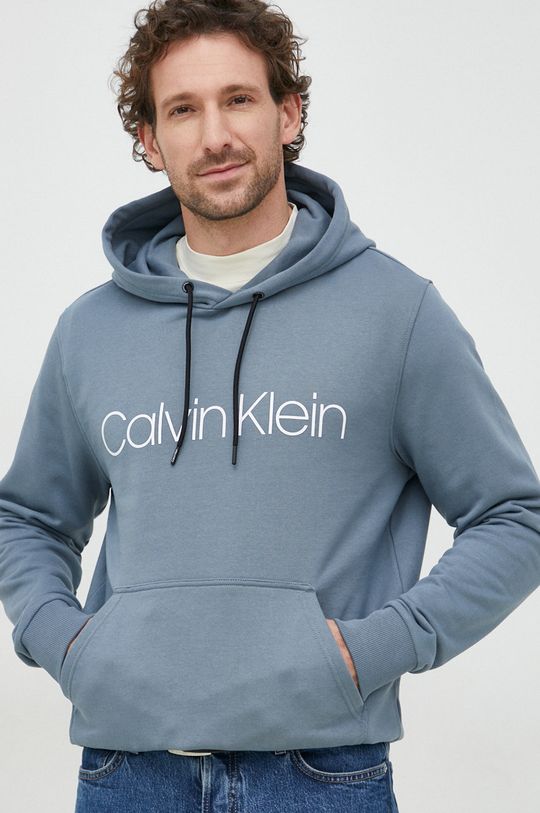 

Хлопковая толстовка Calvin Klein, синий