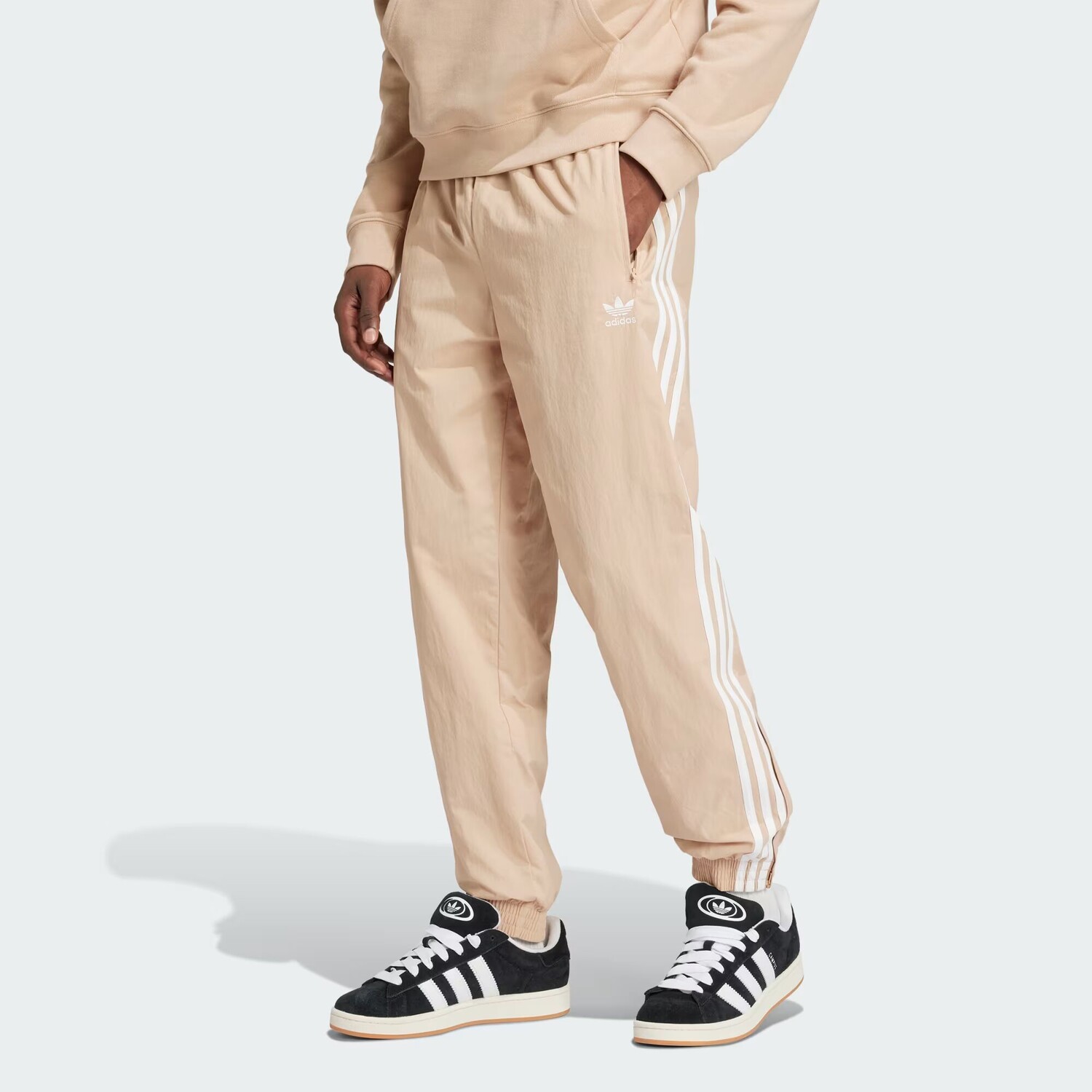 

Тканые спортивные брюки Adicolor Firebird Adidas, цвет Magic Beige