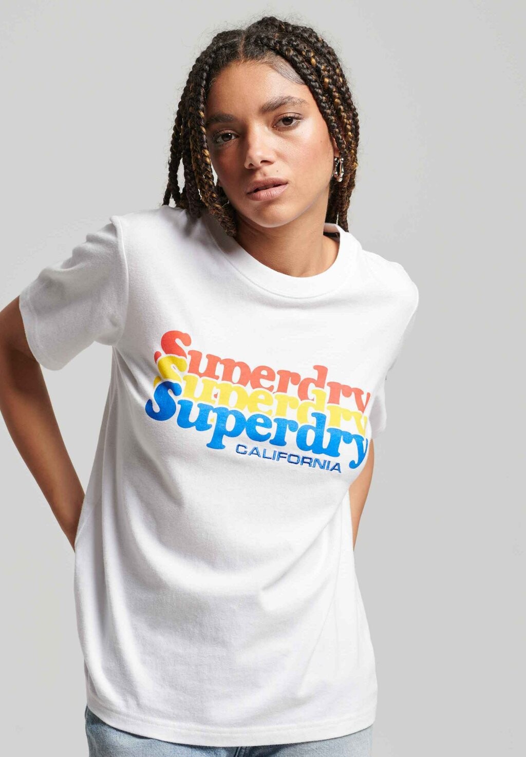 

Футболка с принтом Superdry, Белый