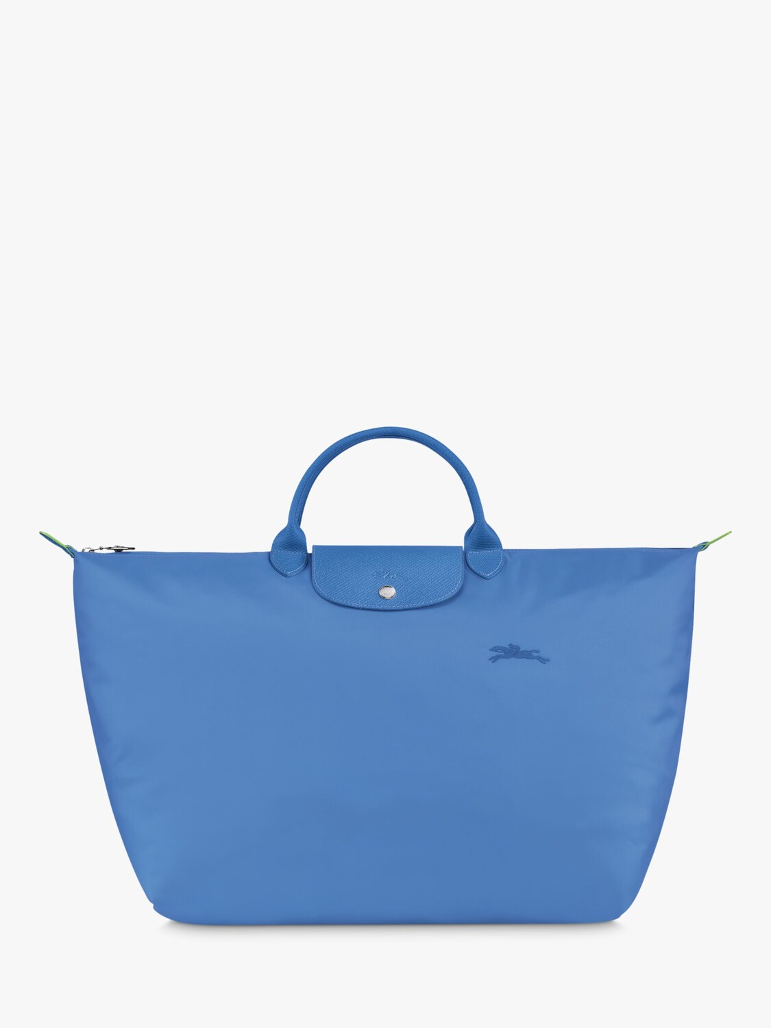 

Большая дорожная сумка Le Pliage из переработанной парусины зеленого цвета Longchamp, василек