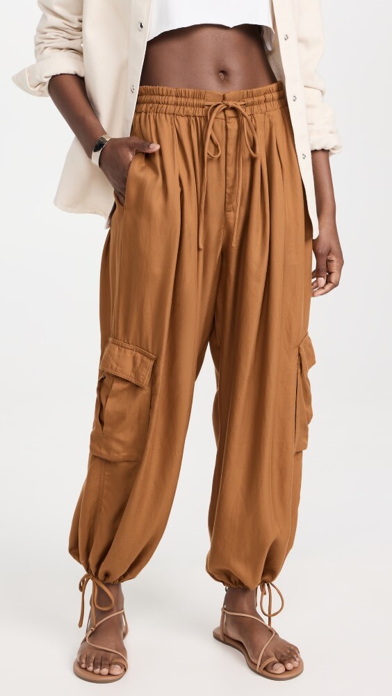 

Брюки Free People Palash Cargo Solid, золотой