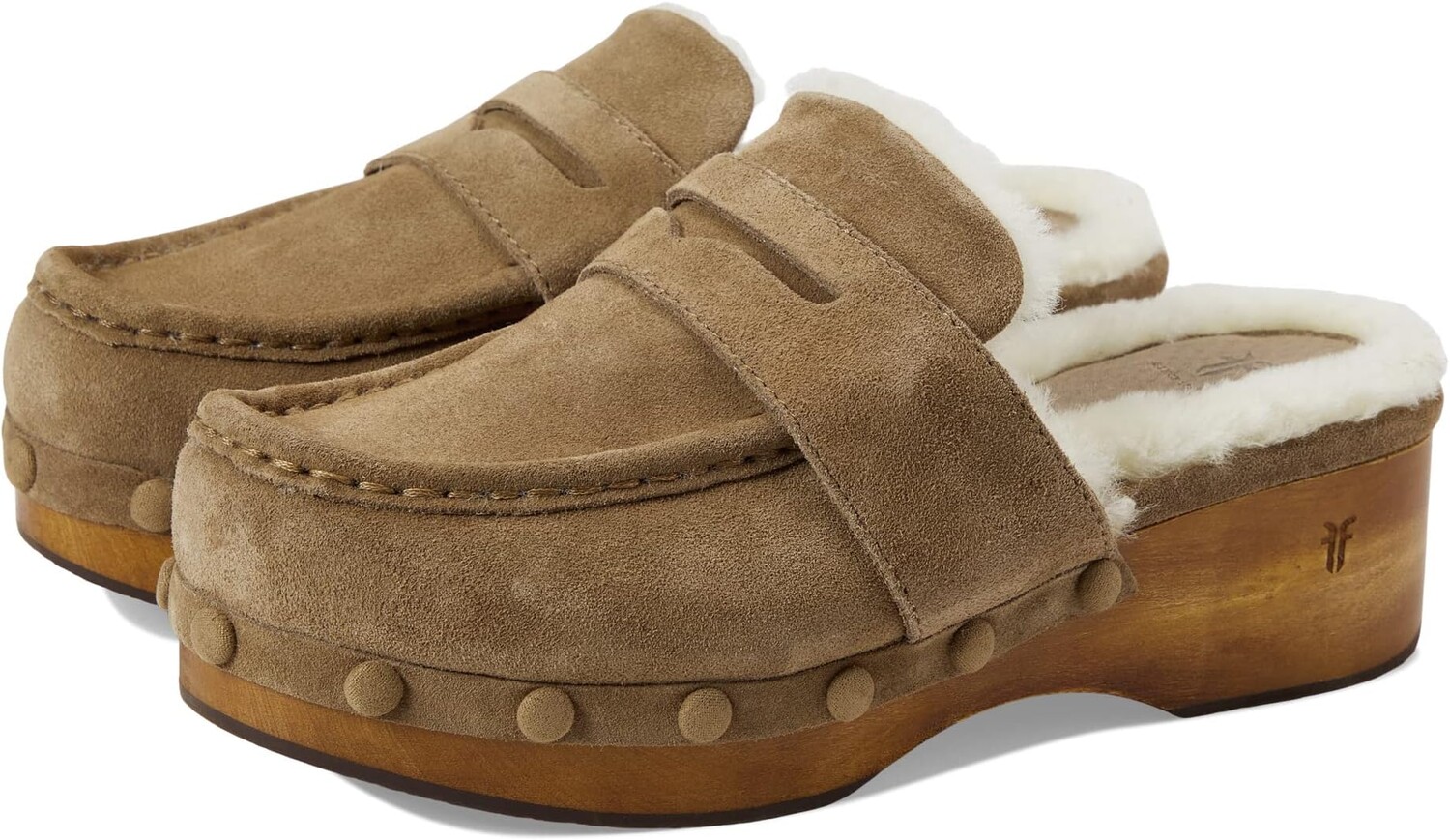 

Сабо Melody Shearling Frye, цвет Mushroom