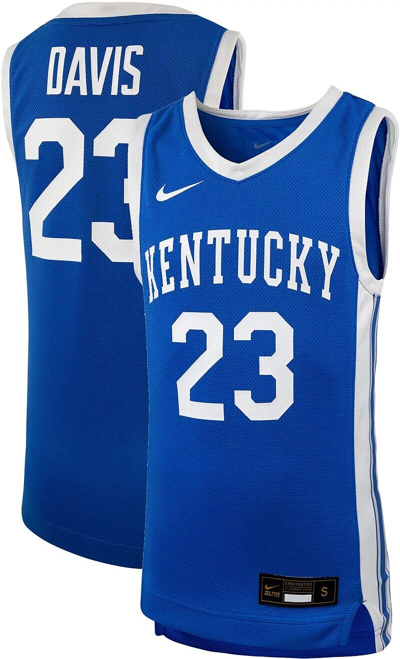 

Реплика баскетбольной майки Nike Youth Kentucky Wildcats # 23 синего Энтони Дэвиса