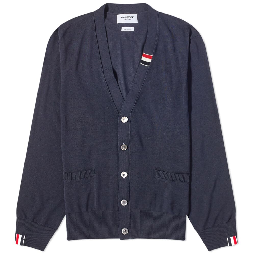 

Кардиган в полоску интарсии Thom Browne
