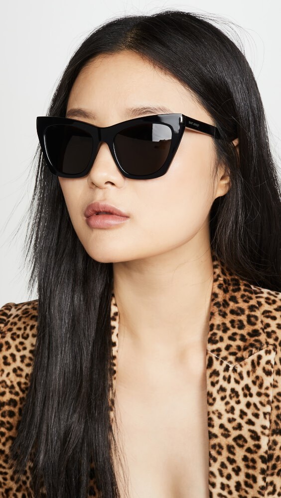 

Солнцезащитные очки Saint Laurent Kate Cat Eye, черный