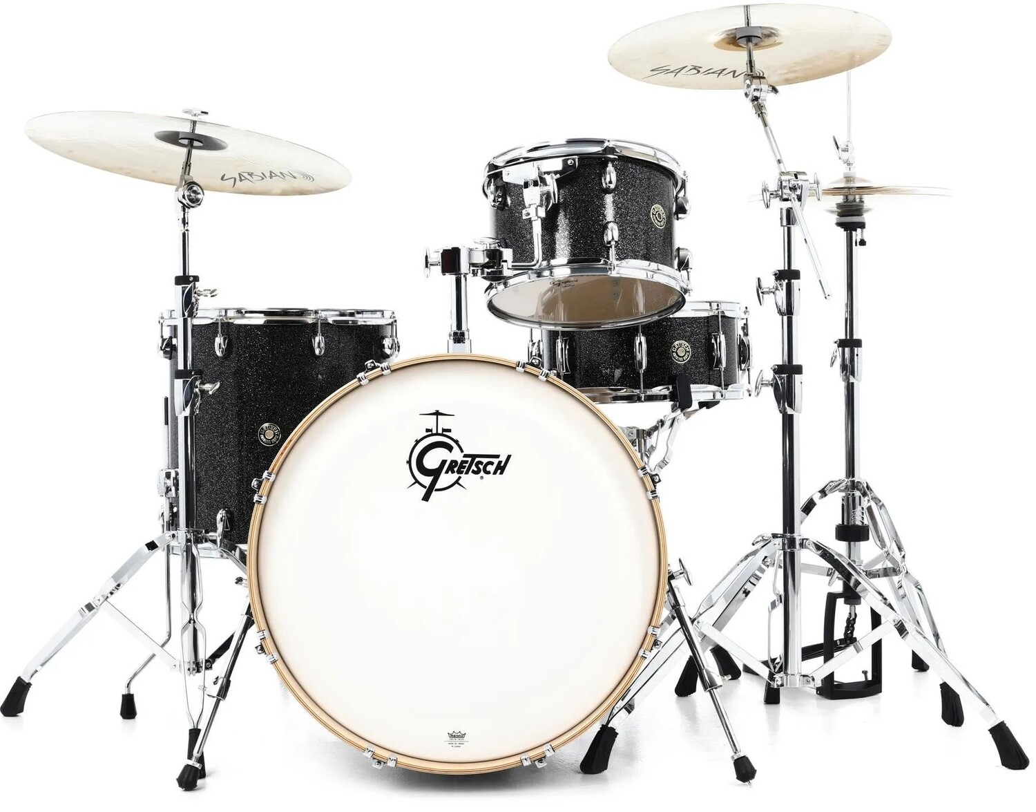 

Gretsch Drums Catalina Maple CM1-E824S Набор из 4 частей с малым барабаном - Black Stardust