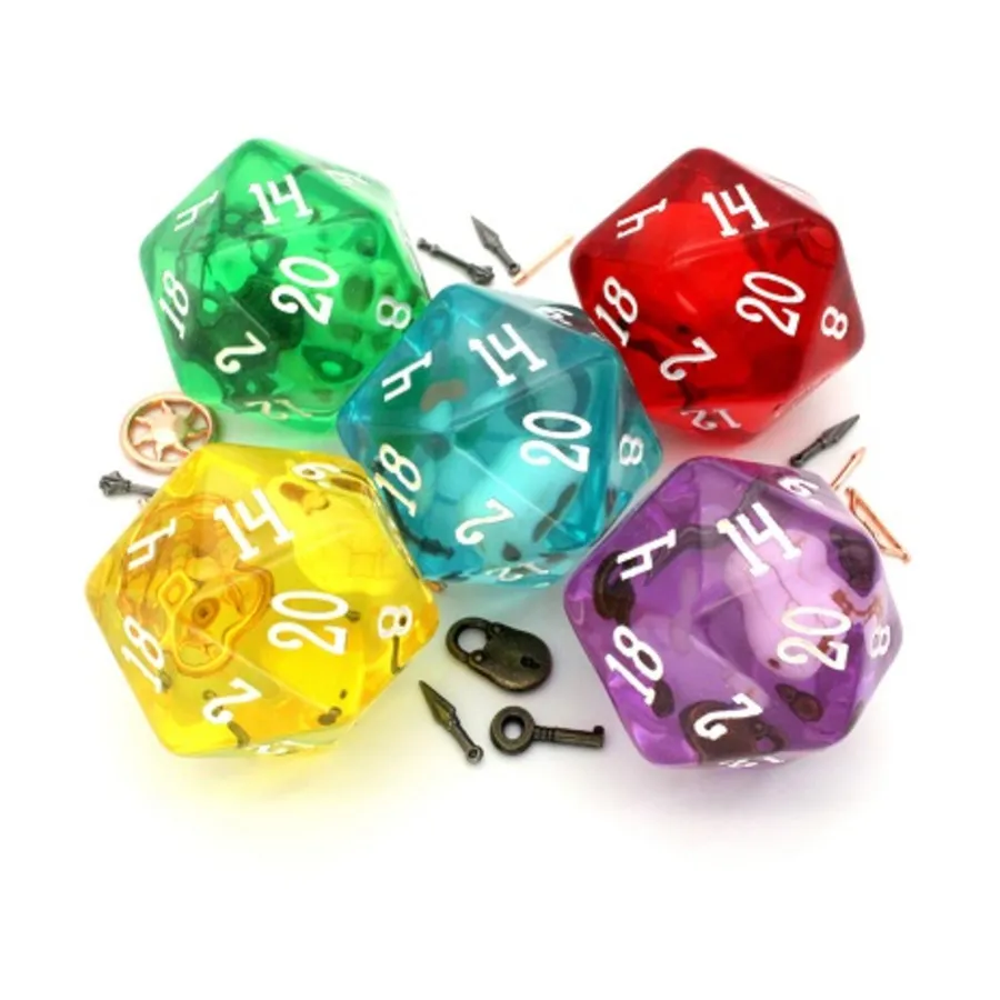 

Желатиновый икосаэдр d20, 33 мм — Вся банда (5), Acrylic Dice (Dice Envy)