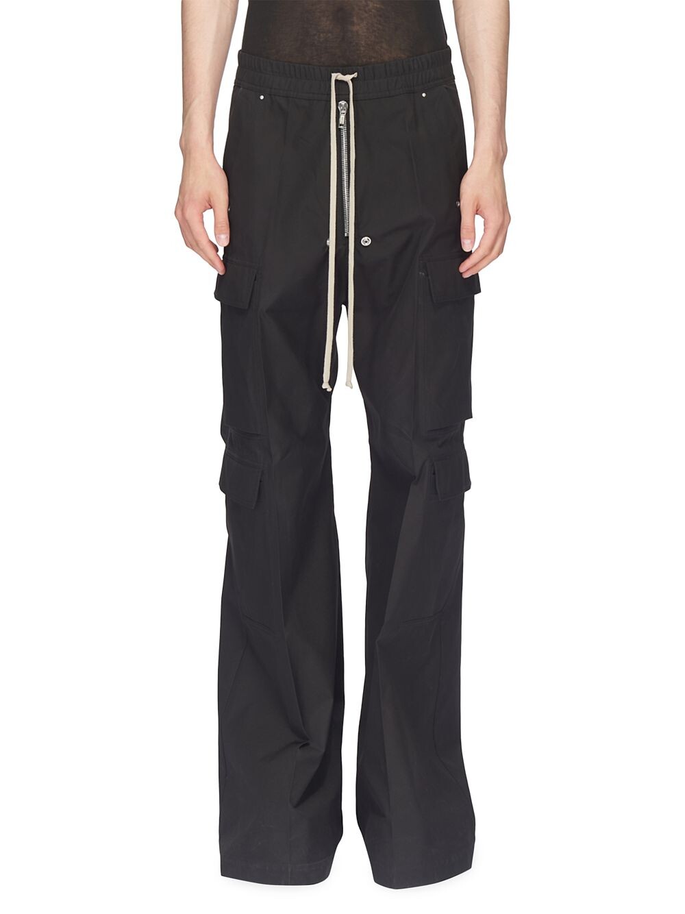 

Брюки карго из крепа Cargobelas Rick Owens, черный