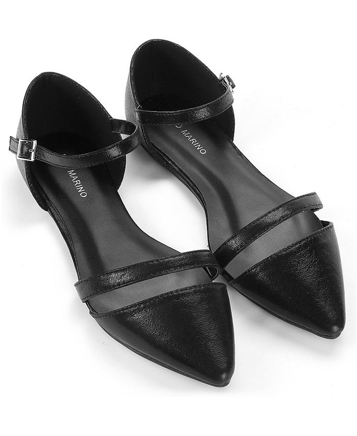 Женские формальные туфли на плоской подошве Mio Marino, цвет Black metallic 2022 модные женские туфли на плоской подошве розовые черные однотонные туфли большого размера из замши и кожи с острым носком женские офисн
