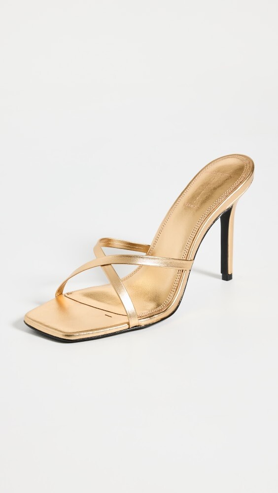 

Сандалии Black Suede Studio Arielle, золотой