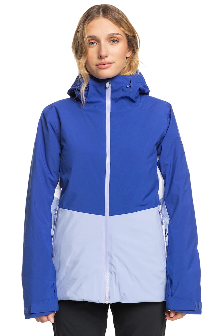 Водонепроницаемая зимняя лыжная куртка Peakside с набивкой и капюшоном Roxy, белый