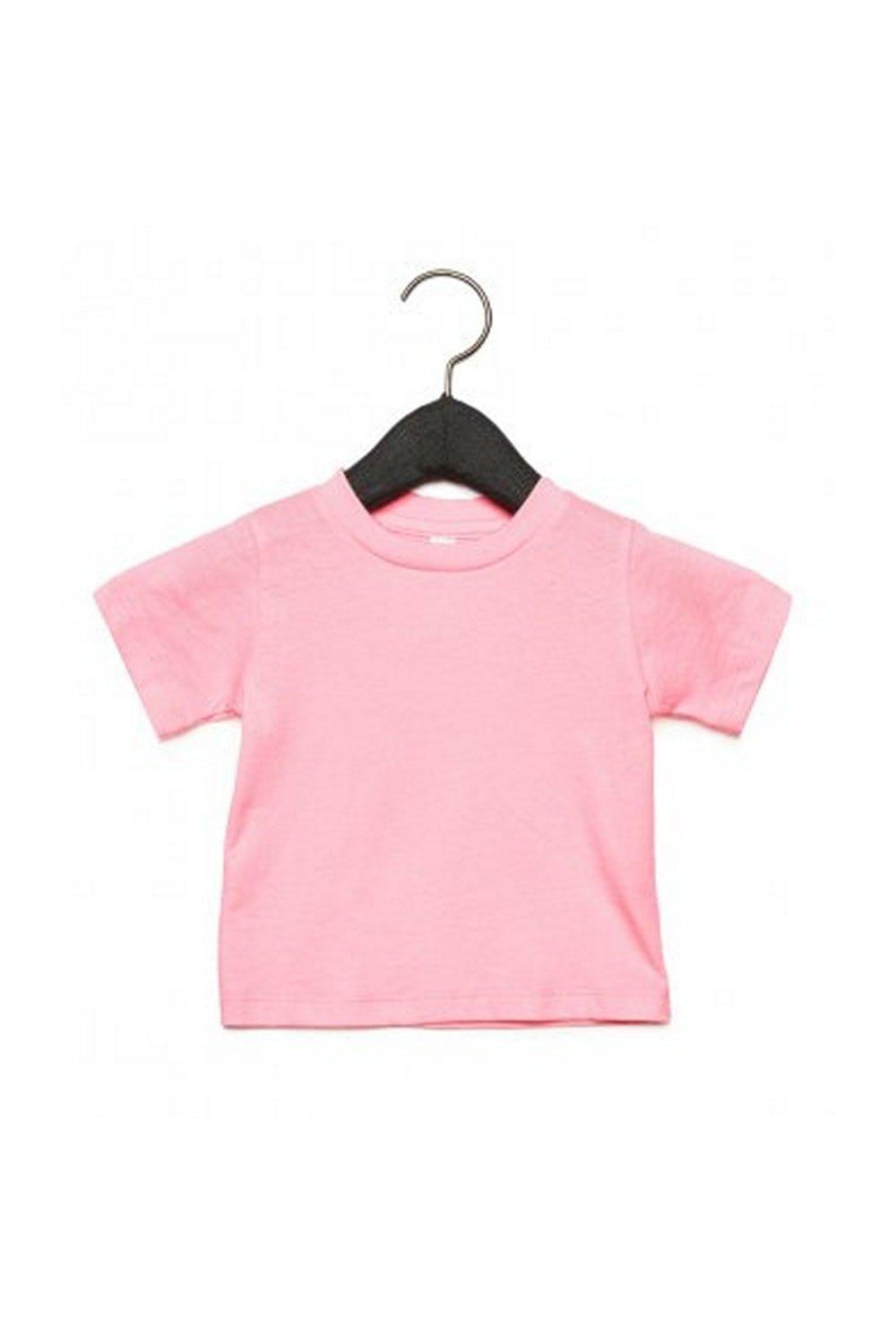 Детская футболка с круглым вырезом Bella + Canvas, розовый