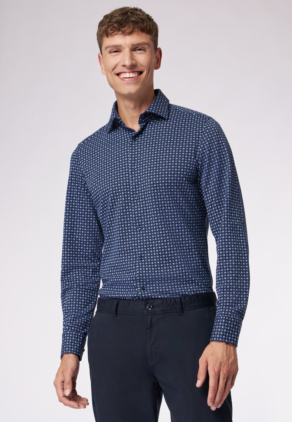 

Рубашка IM SLIM FIT ROY ROBSON, темно-синий