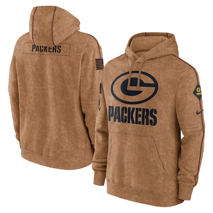 

Пуловер с капюшоном Nike Green Bay Packers, коричневый