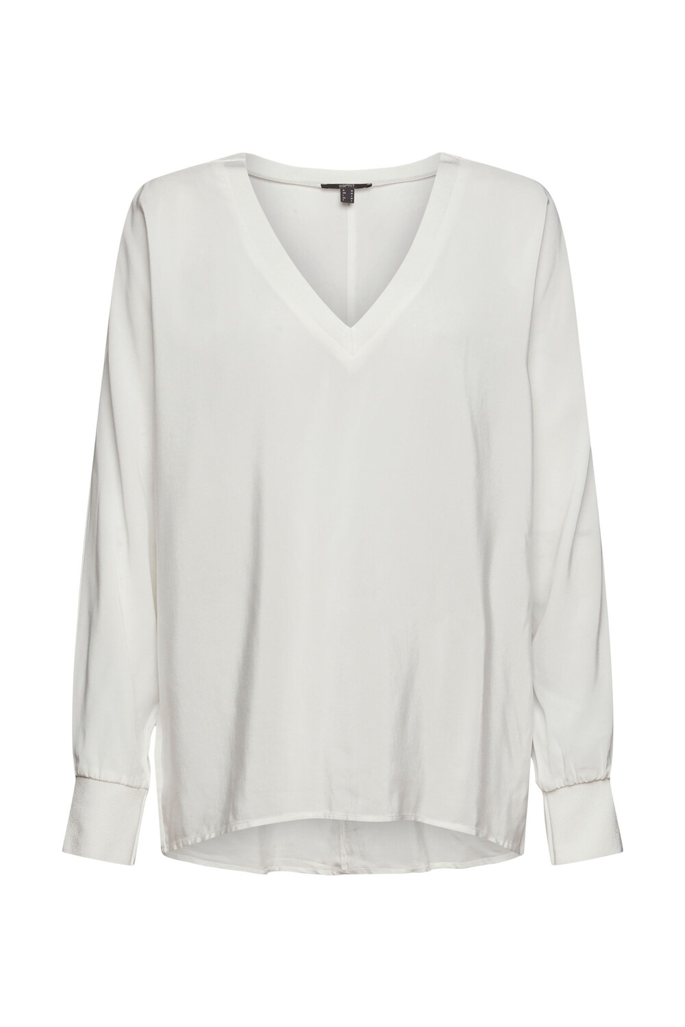 

Блузка со спортивными ребристыми краями Esprit Collection, белый