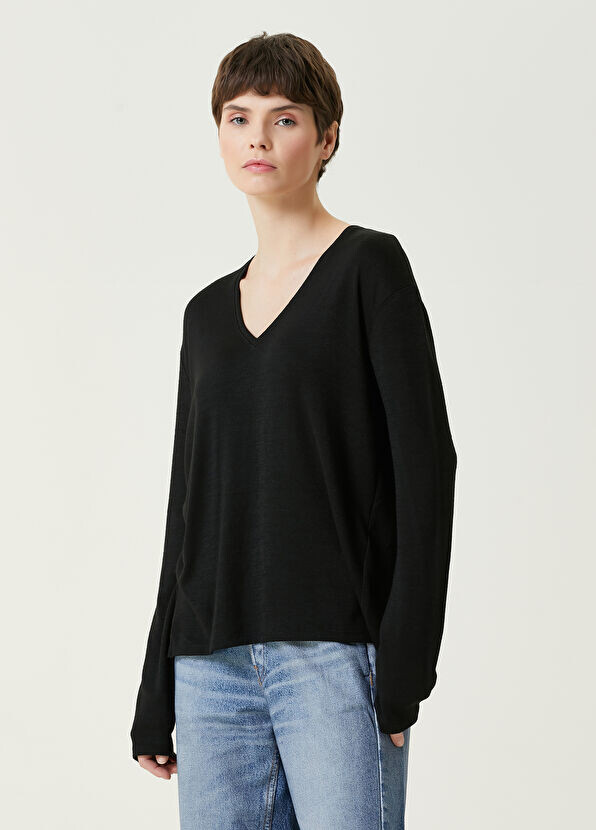 

Свитер с разрезами Rag&Bone, черный