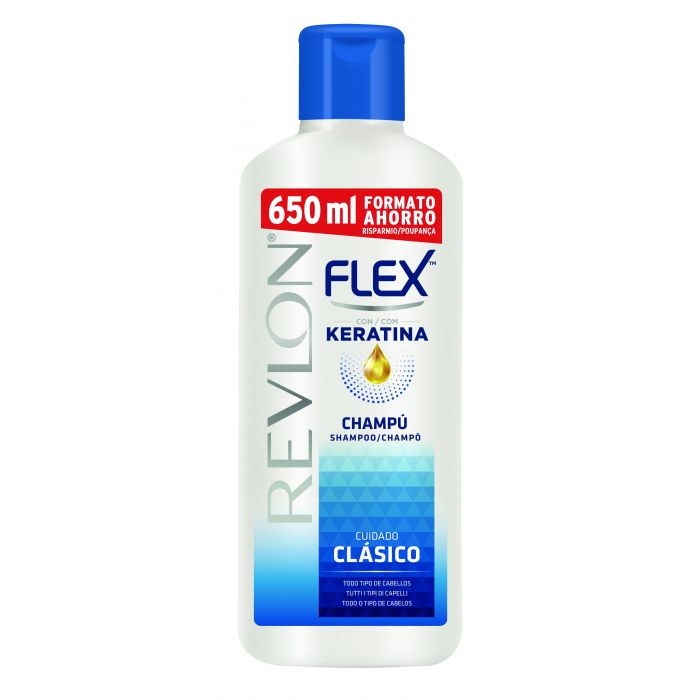 Шампунь Flex Champú Cabello Normal Revlon, 650 ml шампунь для волос d’oliva шампунь блеск шелка для защиты волос
