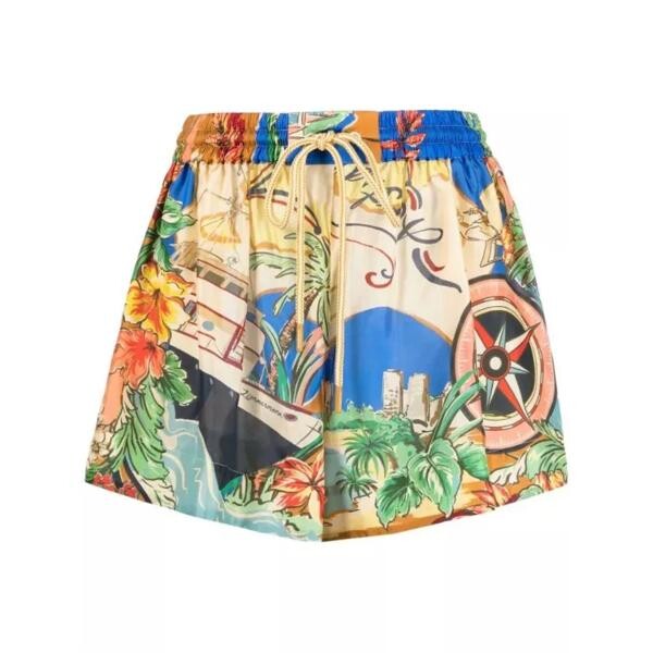 

Шорты alight nautical map-print shorts Zimmermann, мультиколор