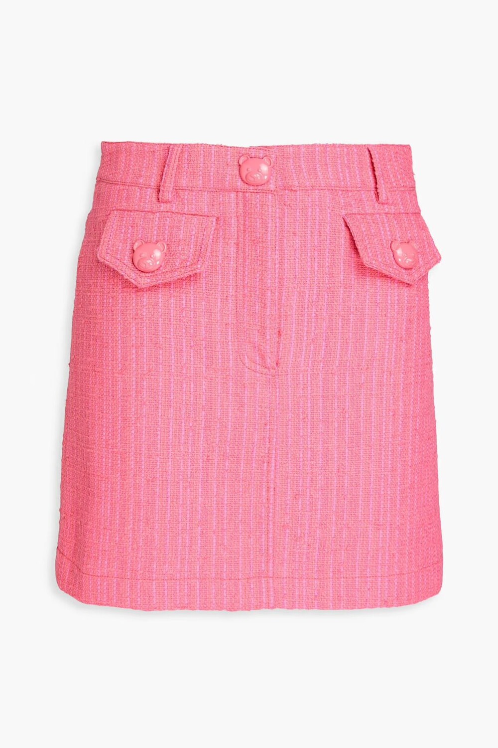 

Мини-юбка из твида с добавлением хлопка Moschino, цвет Bubblegum