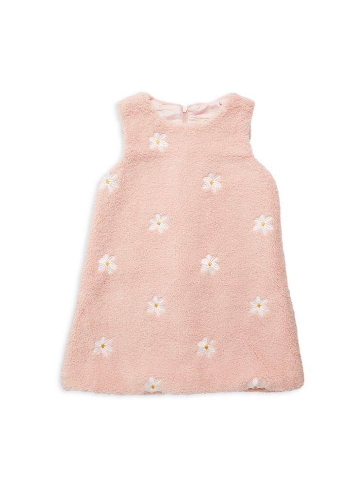 Платье из искусственного меха Polar Daisy для маленьких девочек Doe A Dear, розовый
