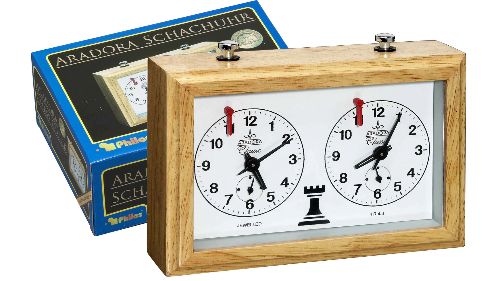 Шахматные часы aradora, механические, в деревянном корпусе фото