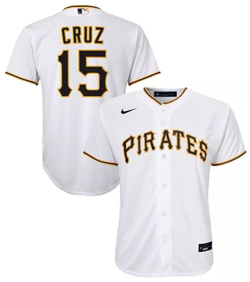 

Nike Youth Pittsburgh Pirates Oneil Cruz #15 Белый домашний крутой базовый Джерси