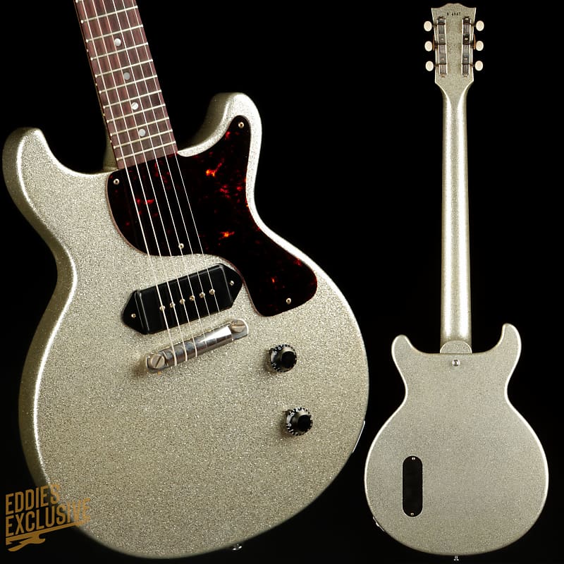 Электрогитара Gibson Custom Shop Made 2 Measure '58 Les Paul Junior Double-Cut Reissue VOS Silver Sparkle карты fluid custom made new