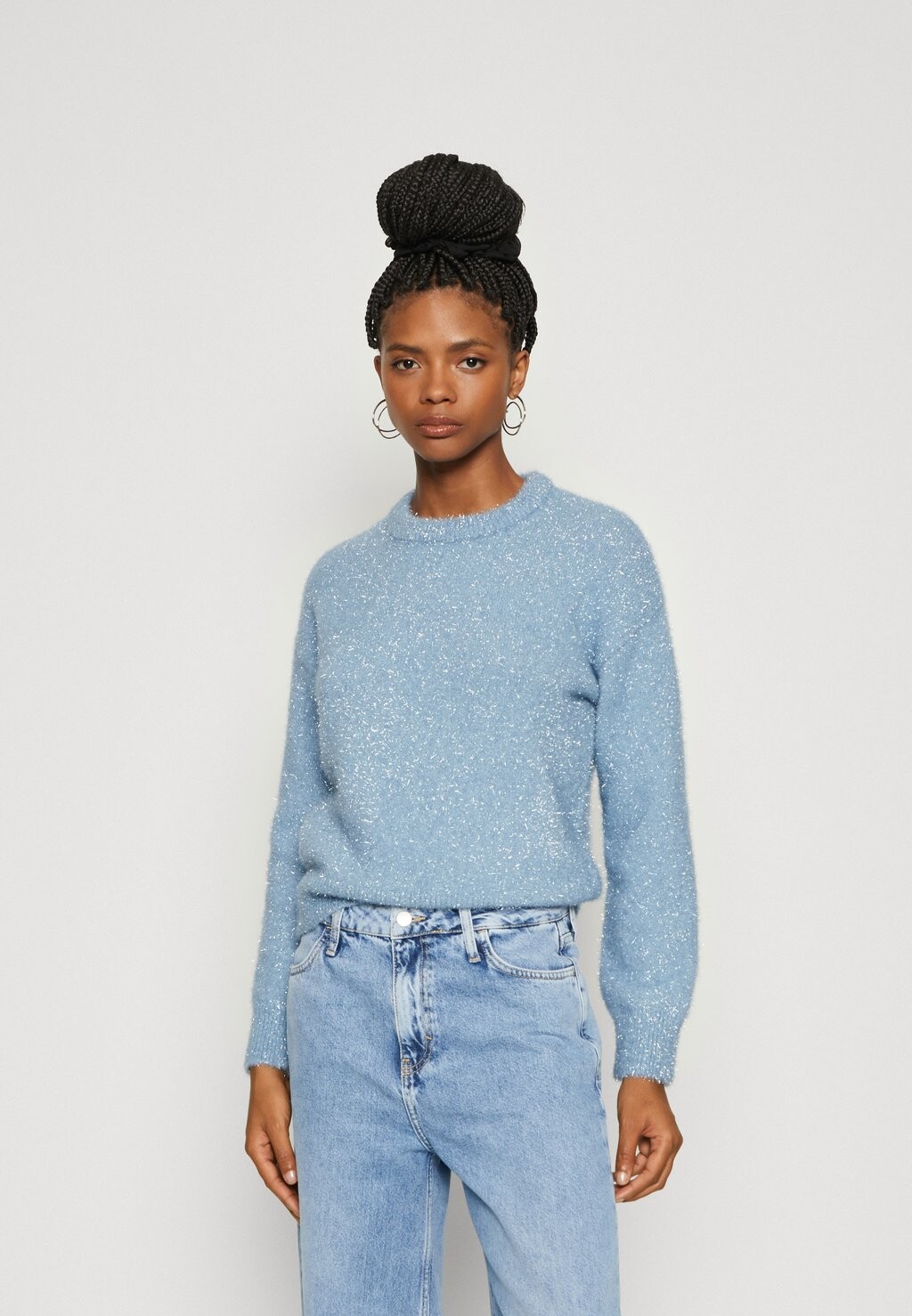 

Свитшот Pieces O-NECK, цвет faded denim