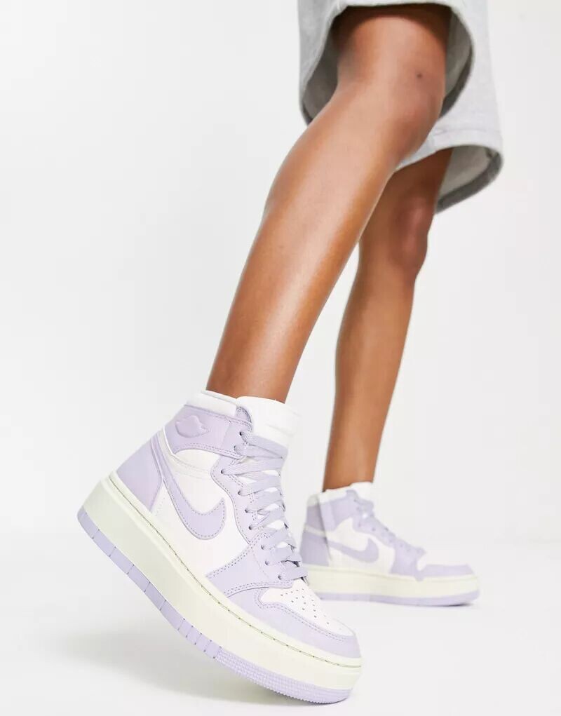 

Титаново-сиреневые кроссовки Air Jordan 1 Elevate Mid