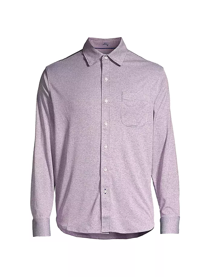 

Рубашка San Lucio с узором «гусиные лапки» Tommy Bahama, цвет deep grape
