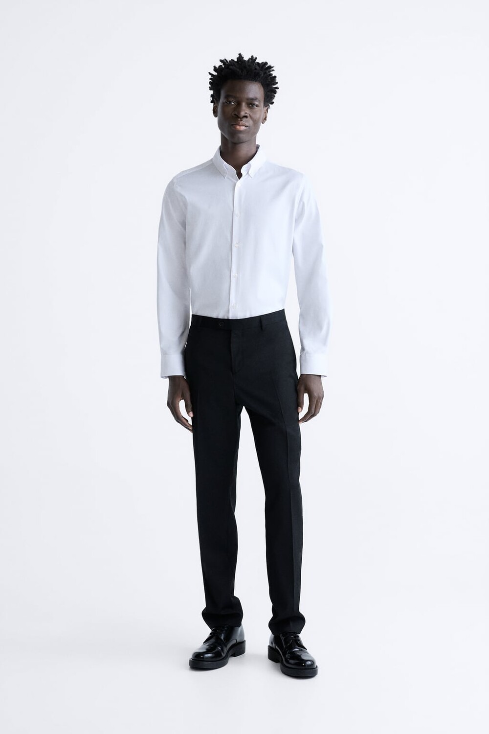 

Рубашка оксфорд ZARA, белый