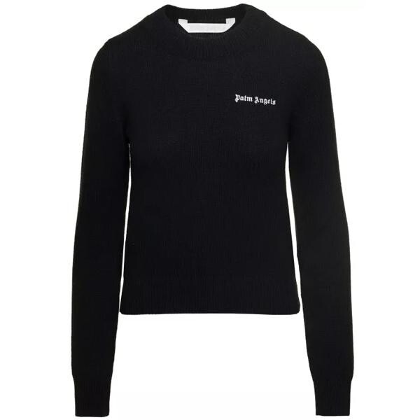 

Свитер classic logo sweater Palm Angels, черный