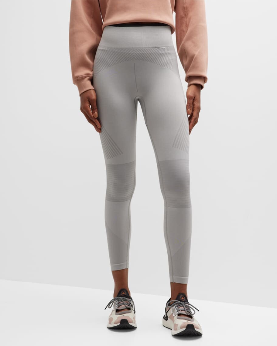 

Бесшовные тайтсы для йоги TrueStrength adidas by Stella McCartney, Серый
