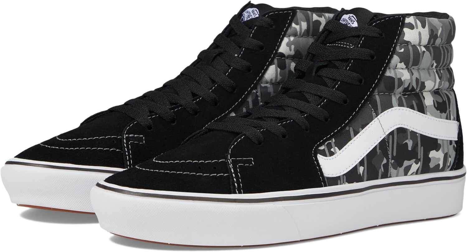 

Кроссовки ComfyCush SK8-Hi Vans, цвет Reflective Rain Camo Black
