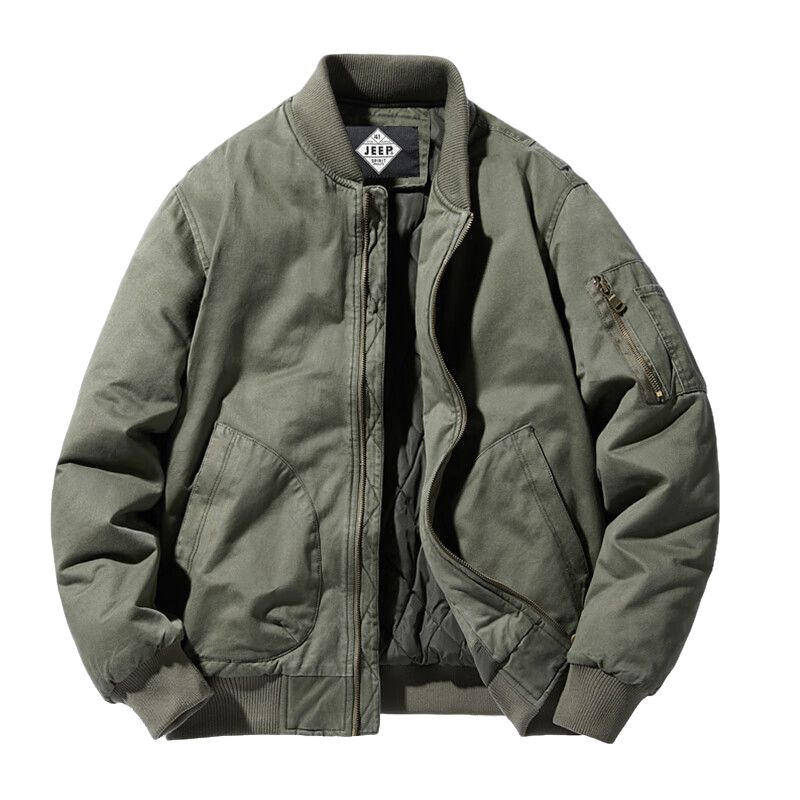 

Куртка мужская Jeep Spirit, цвет Army green [thin single-breasted jacket]