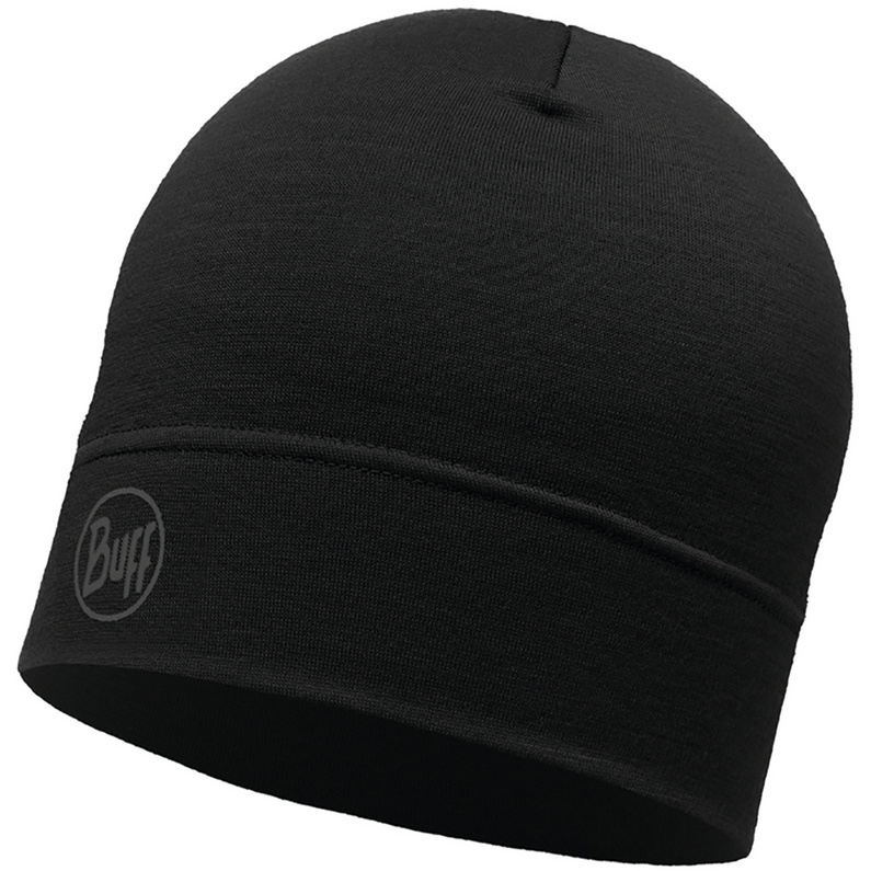 Легкая шапка из шерсти мериноса Buff, черный шапка из шерсти мериноса yutti 001 черный o s размер