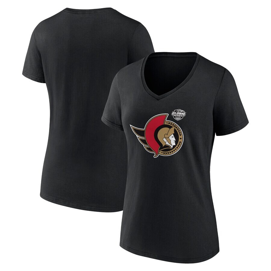 

Футболка с коротким рукавом Fanatics Branded Ottawa Senators, черный