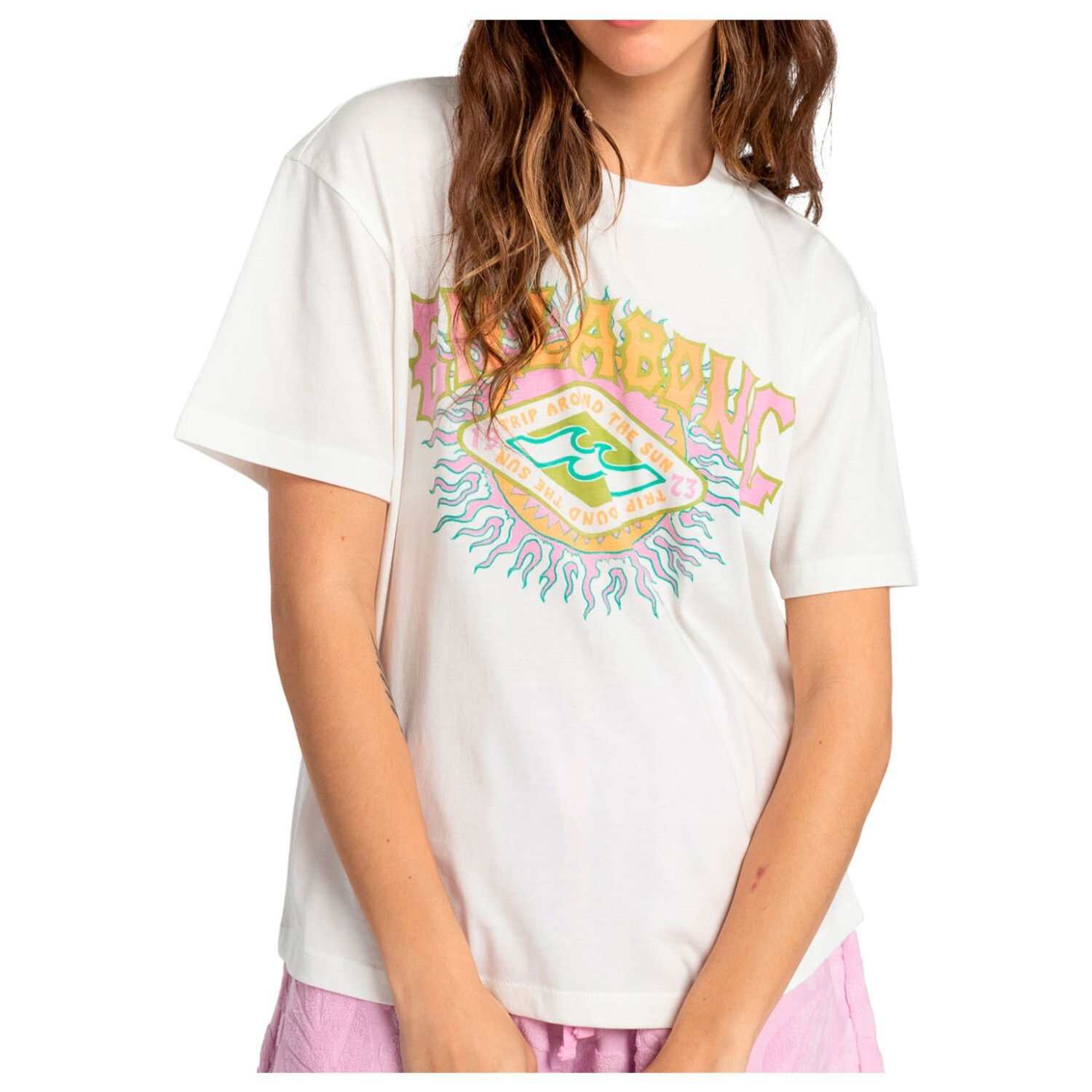 

Футболка Billabong Women's Around The Sun S/S, цвет Salt Crystal