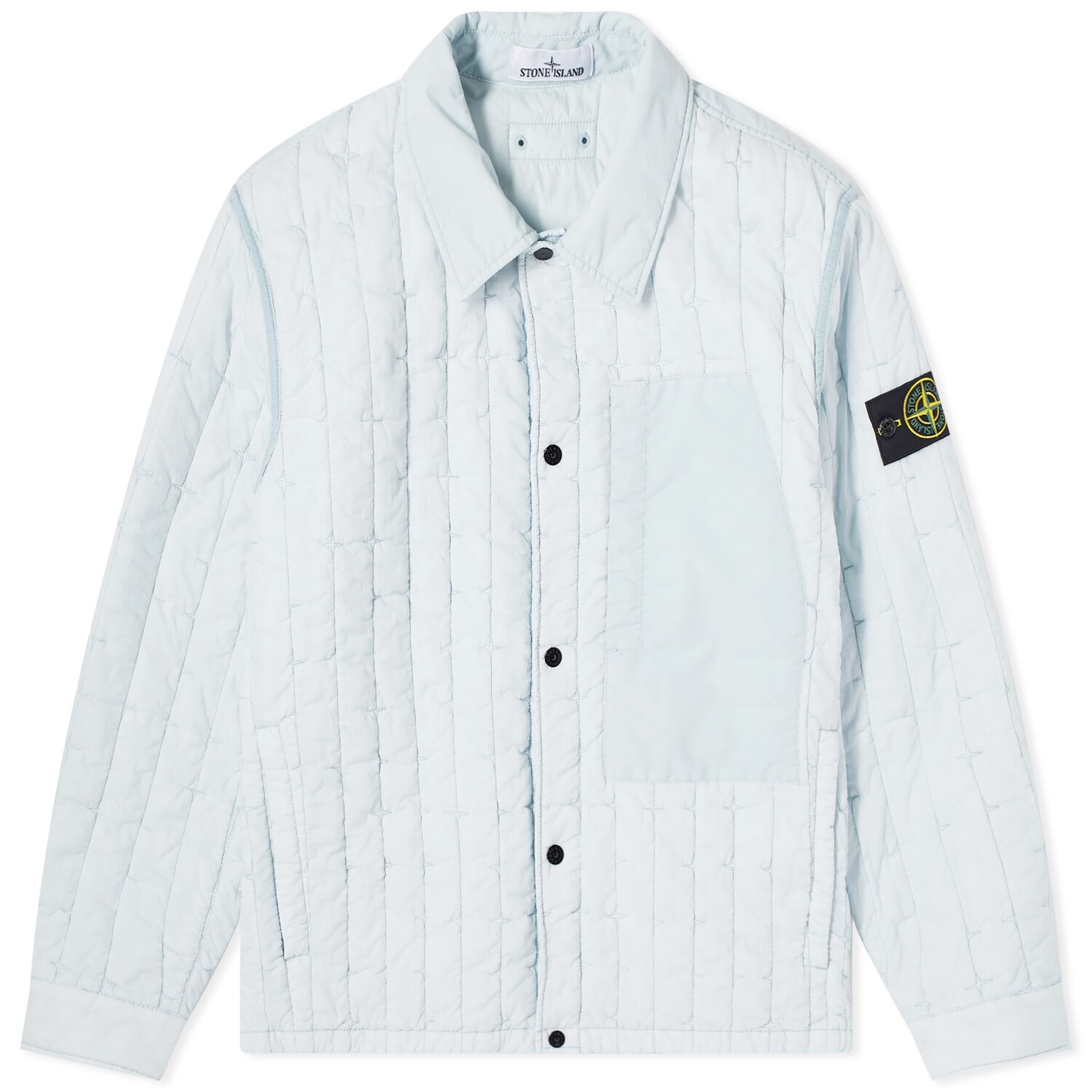 

Футболка Stone Island Quilted Nylon Stella Primaloft-Tc, цвет Sky Blue