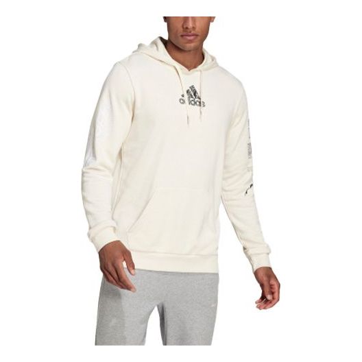Толстовка Men's adidas Solid Color Casual Sports White, белый