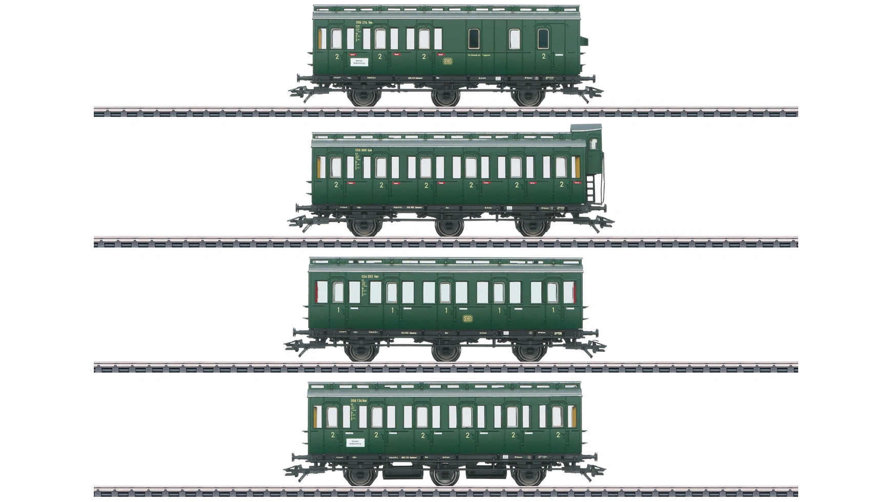 Комплект купейного автомобиля Märklin паровоз 2 вагона для железной дороги