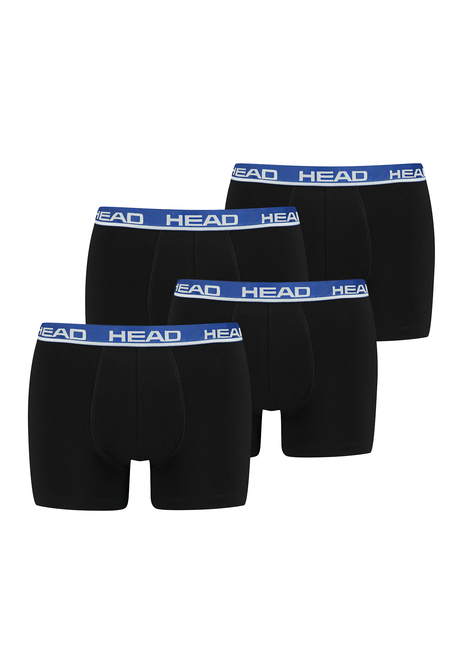 Боксеры HEAD Boxershorts Head Basic Boxer 4P, цвет 008 - Black / Blue цена и фото