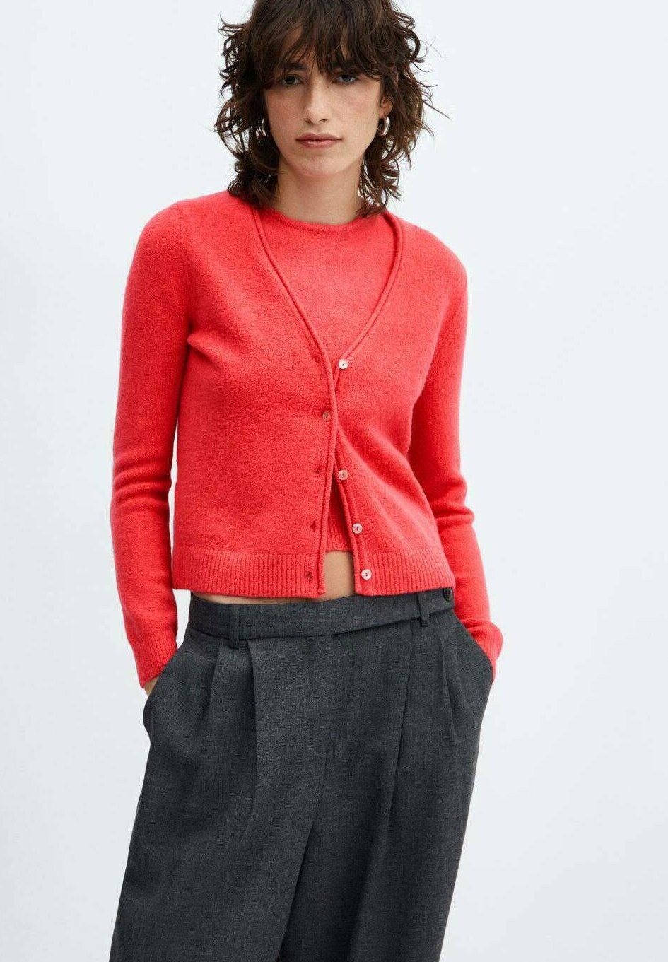 

Кардиган Agur Mango, цвет koraalrood