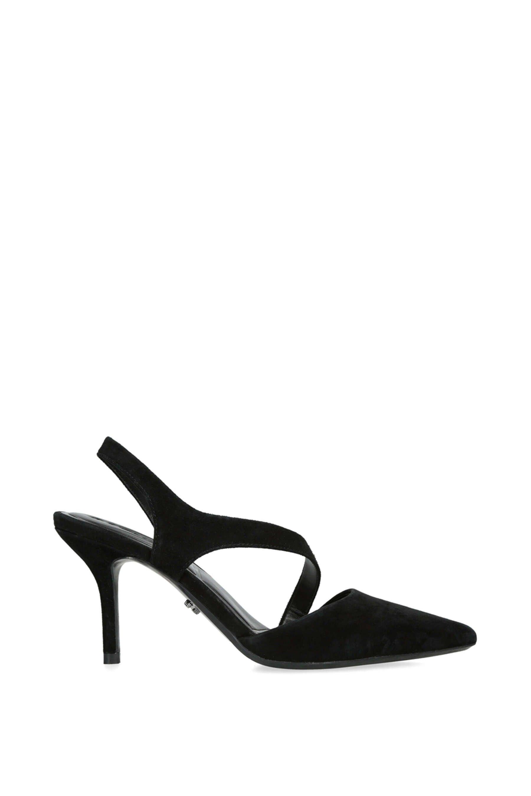 Замшевые туфли на каблуке «Symmetry Court» Carvela, черный широкие корты dollis с заостренным двухсекционным носком wallis черный