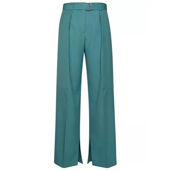 

Брюки teal wool trousers Jil Sander, синий