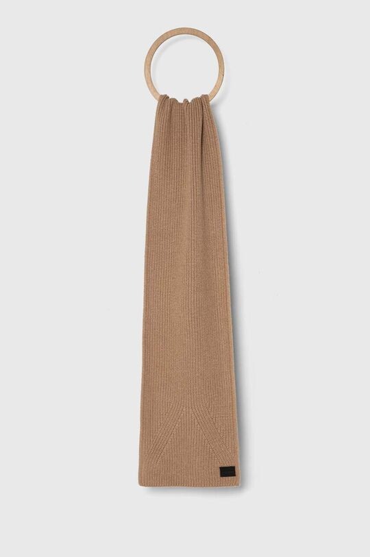 

Шарф из смесовой шерсти AllSaints, бежевый