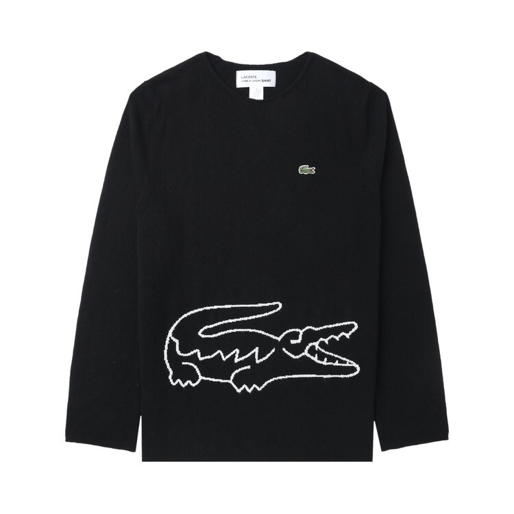 

Свитер Comme Des Garçons SHIRT Comme des Garçons SHIRT x Lacoste Knit 'Black', черный