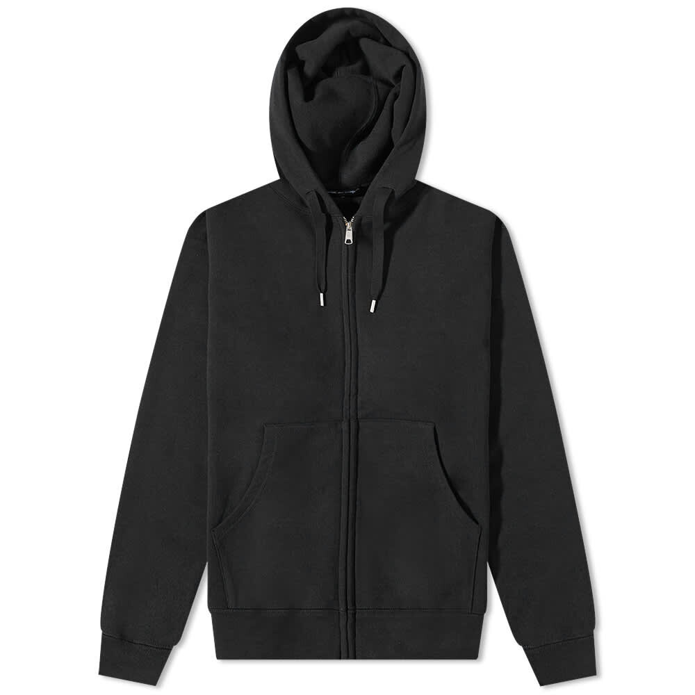 

Толстовка на молнии с логотипом Comme des Garçons Homme сзади, черный