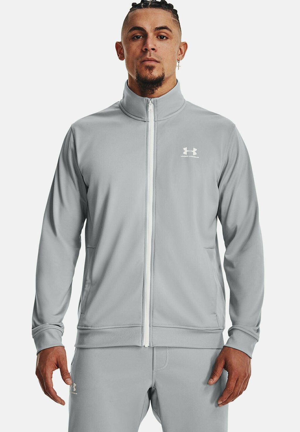 

Толстовка на молнии Under Armour SPORTSTYLE TRICOT FULL ZIP TRAININGSJ, модный серый